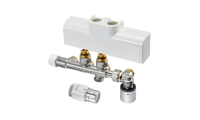 Oventrop Anschlussset Multiblock T-RTL vc, für Multiblock T-RTL/Uni SH, Eckform