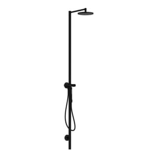 hansgrohe Duschsäule Axor Starck m Thermostat, Kopfbrause 240mm, 1j, mattschwarz