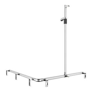 Keuco Duschhandlauf AXESS AL si-el/vc, 1150/1150mm, m BrSt, li AF
