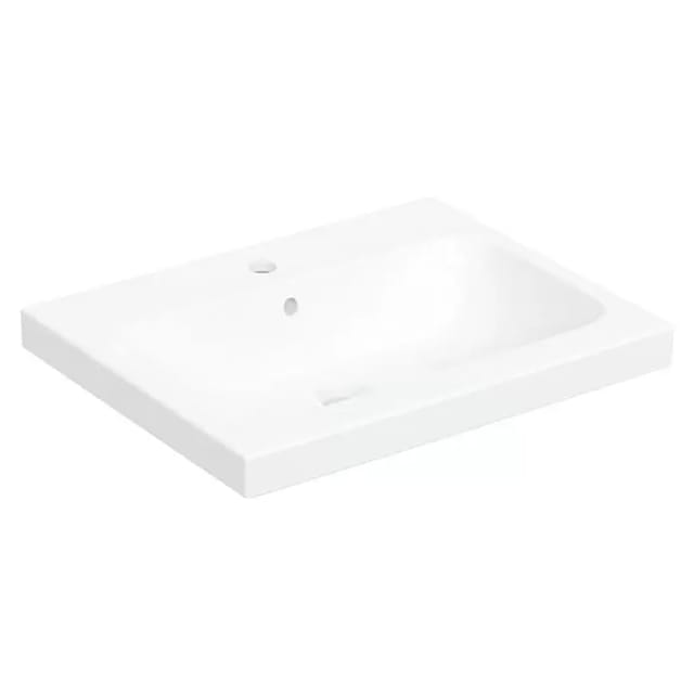 Geberit Aufsatzwaschtisch iCon 60x48cm, HL mi, m ÜL, f Arbeitspl., we.