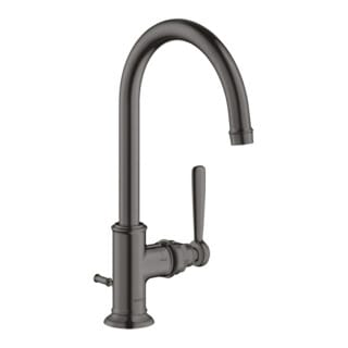 hansgrohe Waschtisch-Einhebelmischer 210 Axor Montreux A 175mm, m Zugst.Abl.Gar., brush. bla vc