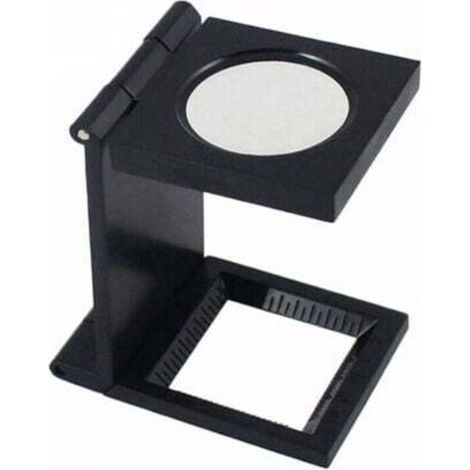 Loupe De Bureau Pliable En Métal, Compteur De Fils, Grossissement X10, Pour Le Travail, Le Bureau, La Maison, La Réparation, Les Loisirs, L'Artisanat Et La Presse.