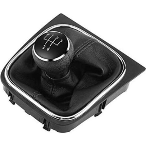 Pommeau De Levier De Vitesses-5 Vitesses Gear Stick Shifter Head Gearstick Gaiter Boot Kit Compatible Avec Vw Eos 2006 -2011