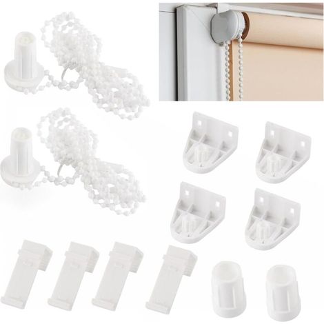 Lot De 2 Supports De Store 17 Mm - Pièces De Rechange Pour Fenêtre - Kit De Fixation De Rideau Pour Volets Roulants Occultants
