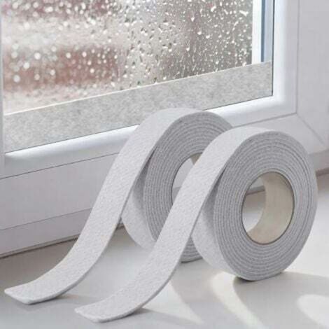 Bandes Adhésives Absorbantes Pour Vitres, Bandes Anti-condensation, 200 X 3 Cm, Ruban Adhésif En Feutre De Coton Pour Fenêtres (lot De 2,beige)