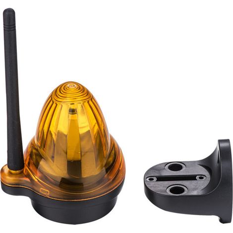 Feu Clignotant Lampe D'Avertissement Universel Pour Motorisation Portail 12v-265v Ac/dc Feu Stroboscopique De Sécurité À Led Ambre Compatible Avec Mo