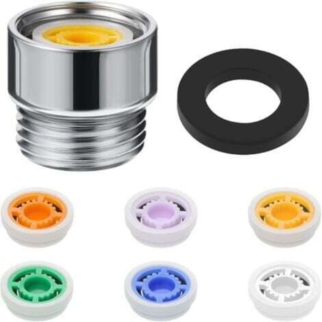 Kit De Limiteur De Débit De Douche, Adaptateur D'Économie D'Eau, 1/2 Pouce, Vanne De Régulation De Débit Pour Pommeau De Douche Fixe, Douchette À Main 1,2/1,5/1,8/2/2,2/2,5 Gpm