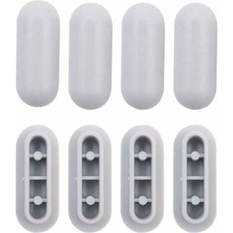 8 Pièces Tampon Universel Pour Siège De Toilette Universel Chocs Kit De Tampon Abattant Wc Plastique Toilette Pare-chocs Remplacement