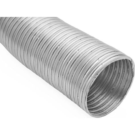 Tube Flexible En Aluminium – Convient Aux Conduits De Ventilation, Aux Grilles De Ventilation Et Aux Climatiseurs Portables – 120 Mm X 1,5 M