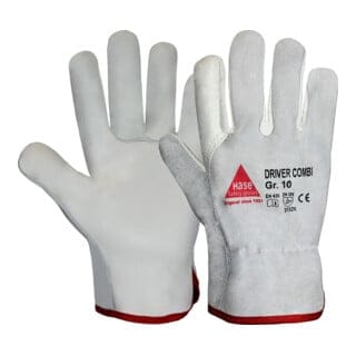 Hase DRIVER COMBI, Montagehandschuh aus Rindnappa-/Rindspaltleder, Größe 12
