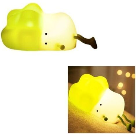 Veilleuse Tactile À Intensité Variable, Lampe De Chevet Led Pour Chambre D'Enfants, Protection Des Yeux, Lampe À Légumes