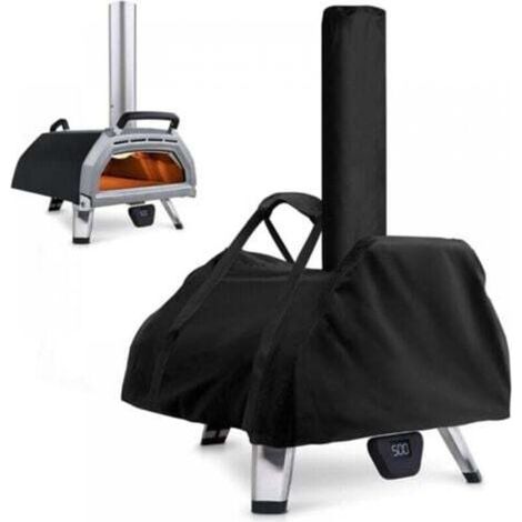 Housse De Four À Pizza, Sac Fourre-tout Imperméable Et Résistant Aux Intempéries, En Tissu Oxford, Accessoires Pour Four À Pizza, Noir, 83 X 52 X 34 Cm