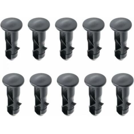 65 X18mm Lot De 10 Goupilles De Charnière Pour Couvercle De Poubelles À Roulettes En Plastique Noir Pour Poubelles Domestiques De 240 L Et Commerciales