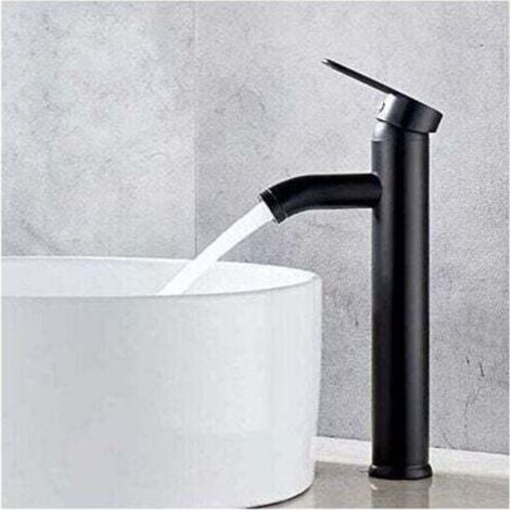 Robinet De Salle De Bain Robinet De Lavabo Noir Robinet De Haute Qualité Robinet De Salle De Bain Résistant À L'Usure Adapté Au Diamètre Intérieur 32mm-42mm