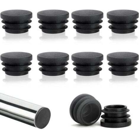 Lot De 10 Capuchons De Lattes Rondes De 22 Mm, Capuchons De Lattes En Tube Rond, Capuchons De Chaise Ronds En Plastique, Capuchons D'Ailes Ronds, Protection Parfaite Pour Les Meubles Et Les Sols