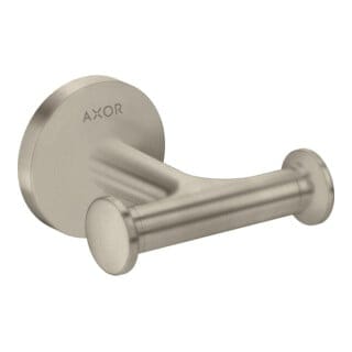 hansgrohe Handtuckhaken Axor doppelt, Wandmontage, brushed nickel