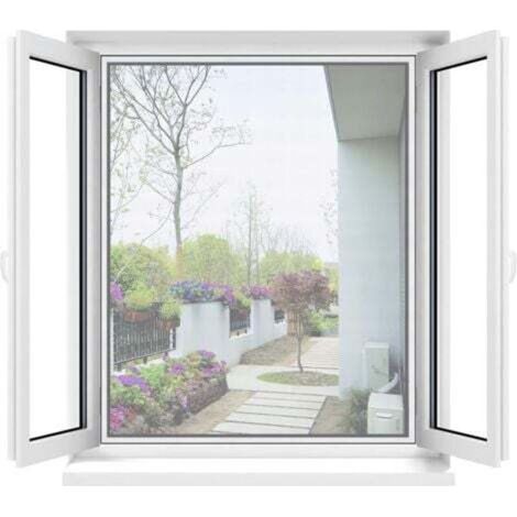Moustiquaire Transparente Universelle Pour Fenêtres, Moustiquaire Lavable Et Réglable, À Monter Soi-même, Taille Maximale De Fenêtre : 130 X 150 Cm (1 Paquet, Blanc)