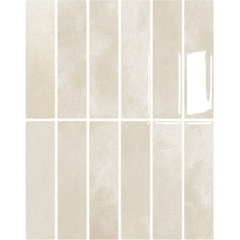 Lot De 10 Crédences Adhésives Pour Cuisine, Salle De Bain, Carrelage Mural, Kaki Clair