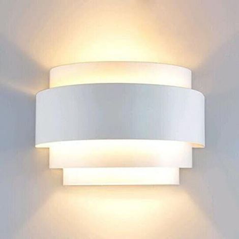 Appliques Murales Intérieur, Led Up Down Applique Murale Blanc Downlighter,e27,blanc Chaud(ampoule Non Incluse)