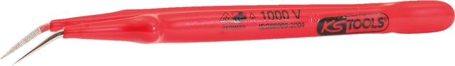 KS Tools Isolierte Pinzette, gebogen, 15,5mm