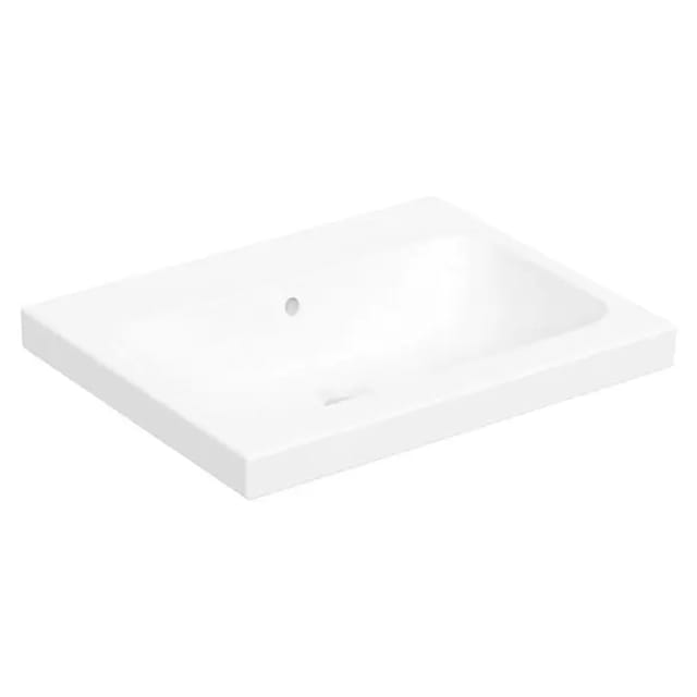 Geberit Aufsatzwaschtisch iCon 60x48cm, o HL, m Ü, f Arb.Pl., w K-Tect