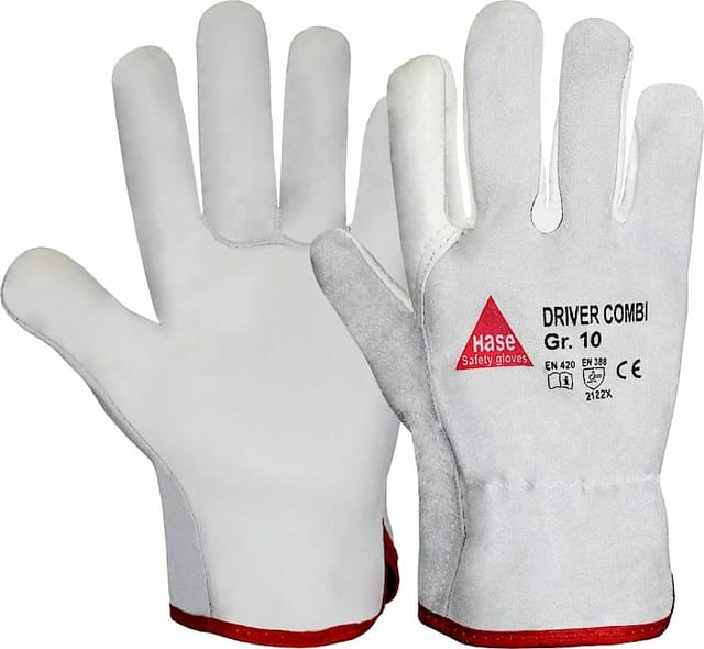 Hase Driver Combi Montagehandschuh aus Rindnappa-/Rindspaltleder Größe 9