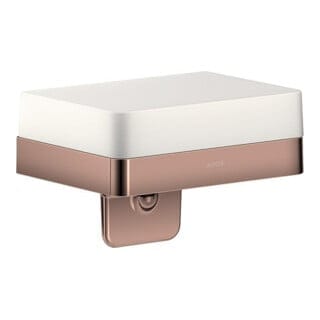 hansgrohe Lotionspender Axor universal mit Ablage, Glas, polished red gold