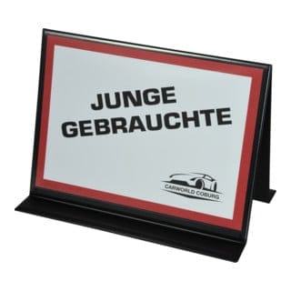 Eichner PVC-Autodachaufsteller, schwarz, mit Tas