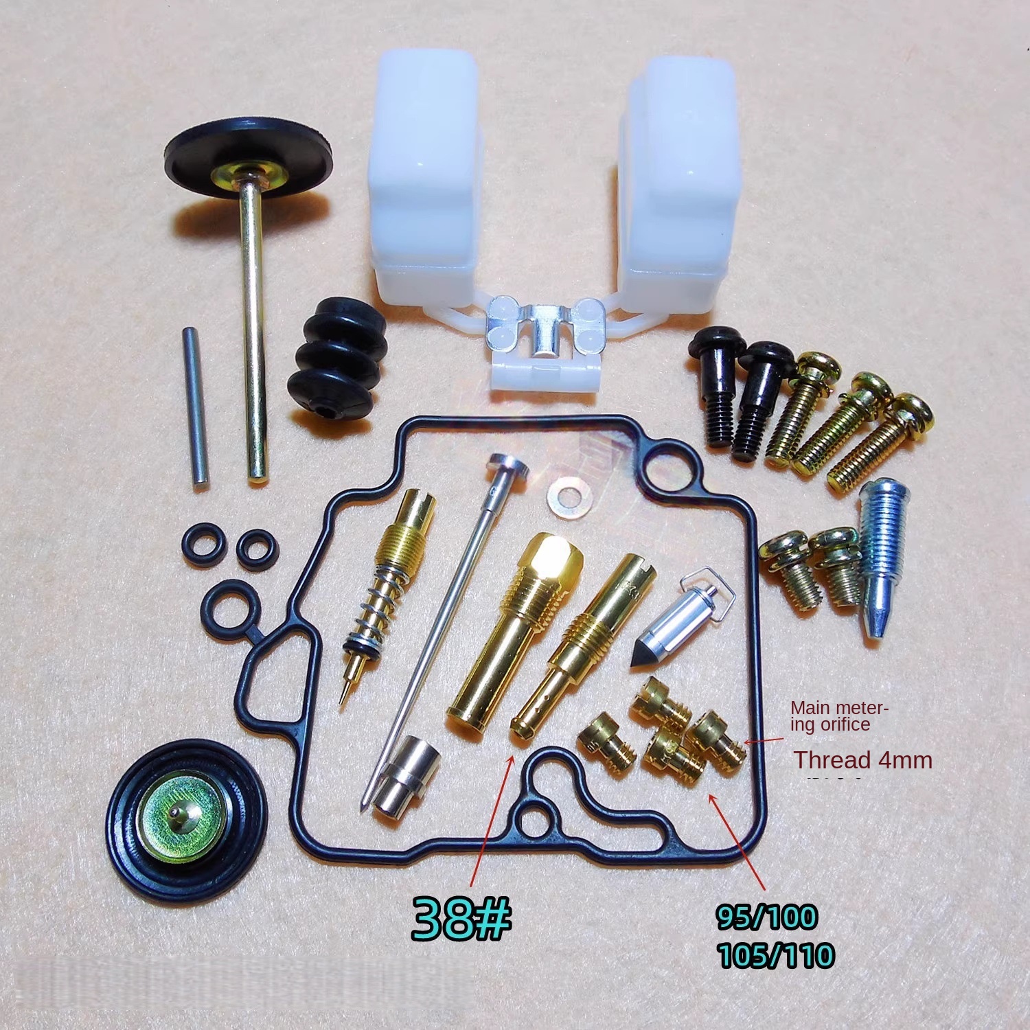 21kt Cvk30 Vergaser-reparatursatz Mit Induktivitätsversion, Inklusive Kolbenmembranbaugruppe Und 4-mm-düsengewinde.