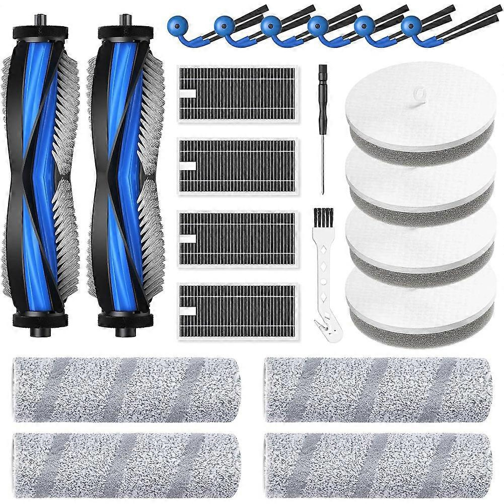 Für Den Ecovacs Deebot X11 Omnicyclone Staubsauger: 2 Rotierende Bürsten, 4 Randbürsten, 4 Schaumstofffilter, 4 Hepa-filter, 6 Seitenbürsten, 2 Zubehörteile