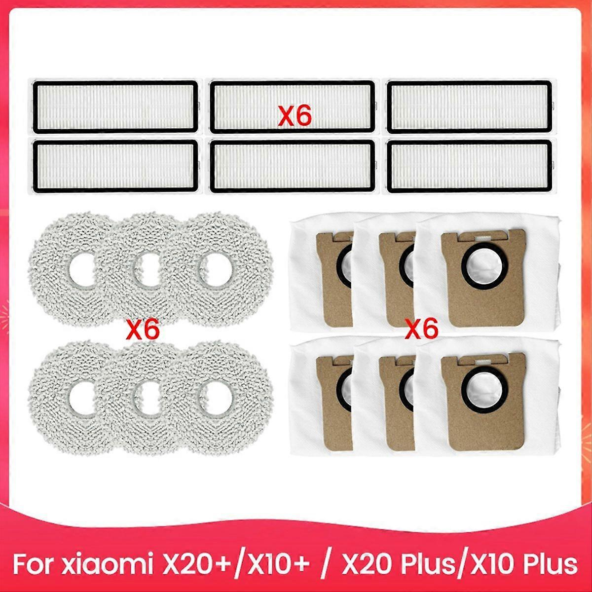 Zugang Zu Ersatzteilen Für Die Xiaomi Saugroboter X20+, X10+ / X20 Plus Und X10 Plus: Hepa-filter, Reinigungstuch, Staubbeutel
