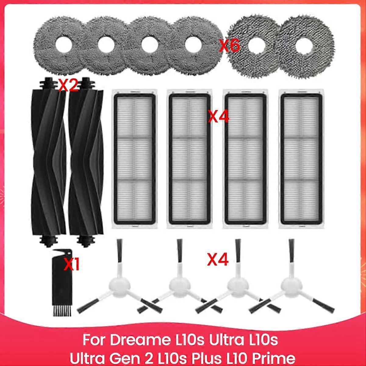 Für Dreame L10s Ultra, L10s Ultra Gen 2, L10s Plus Und L10 Prime Reinigungstücher: Hepa-filter Und Hauptseitenbürsten