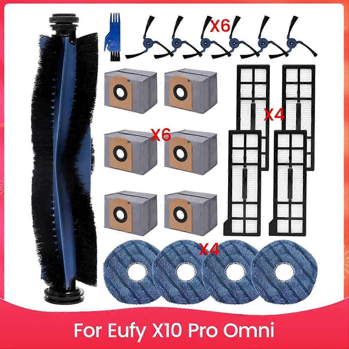 Ersatzteile Und Zubehör Für Eufy X10 Pro Omni: Hauptbürste, Hepa-filter, Reinigungstuch, Ersatzstaubbeutel
