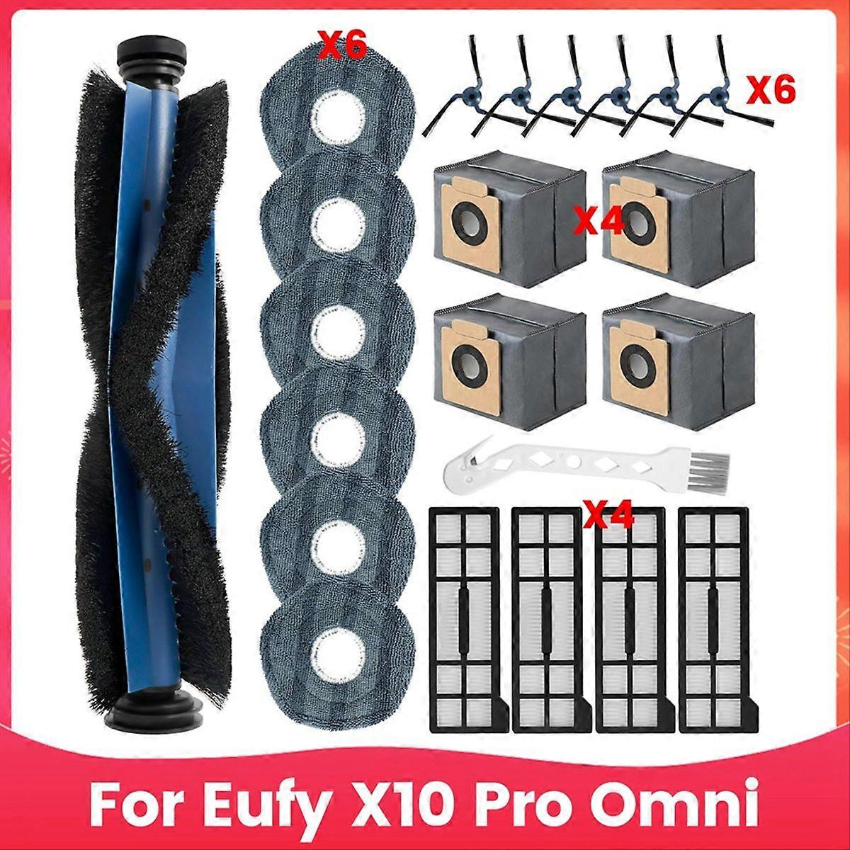 Zubehör Für Den Eufy X10 Pro Omni Staubsauger: Hauptseitenbürste, Hepa-filter, Reinigungstuch, Staubbeutel