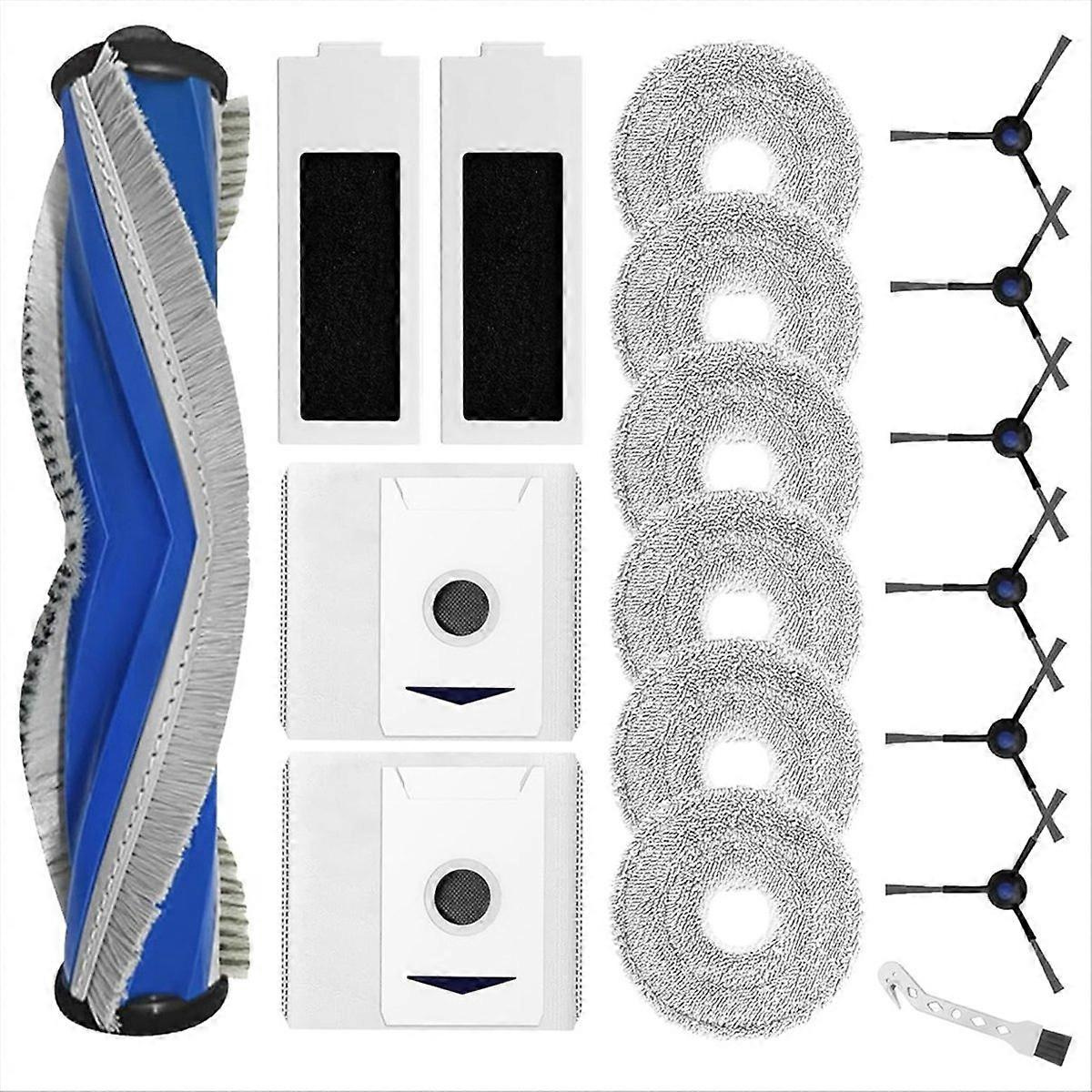 Für Ecovacs Deebot T30 Pro Omni, T30 Omni Saugroboter: Hauptseitenbürste, Hepa-filter, Waschbürste Und Antiverstopfungsfilter.