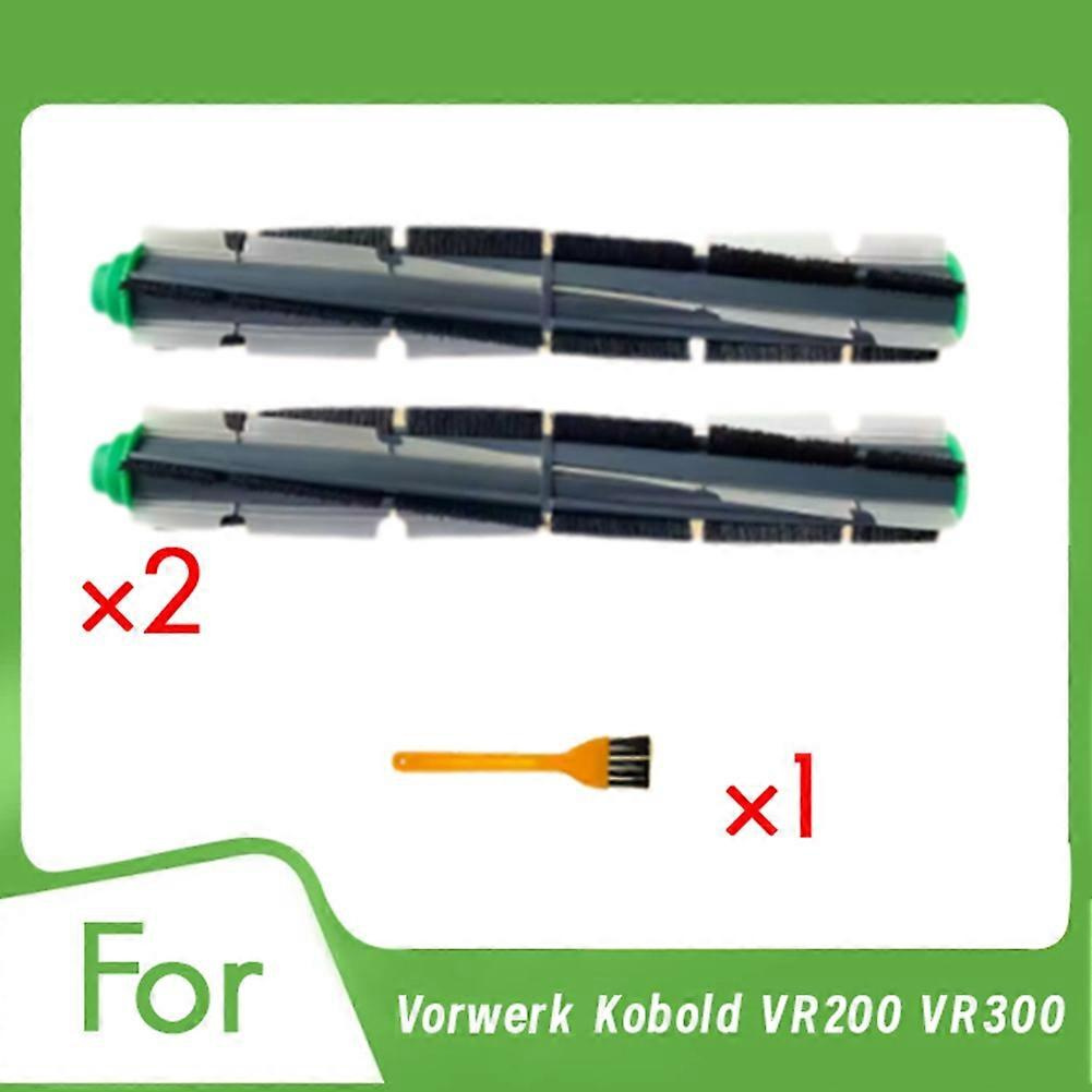 Set Mit 2 Ersatzgummibürsten Für Vorwerk Vr200 / Vr300 Saugroboter