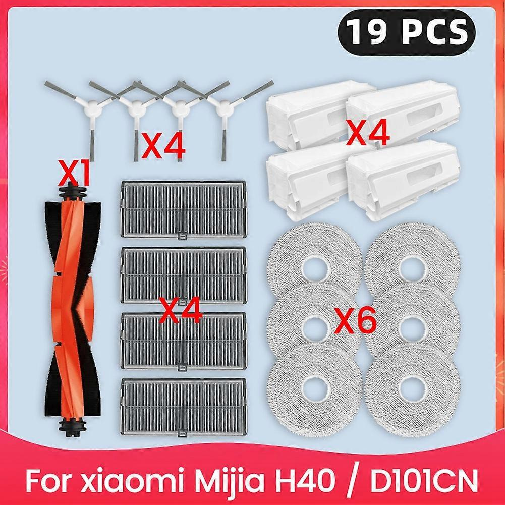 Ersatzteile Für Xiaomi Mijia H40 / D101cn: Hauptbürste, Hepa-filter, Reinigungstuch, Staubbeutel Und Zubehör