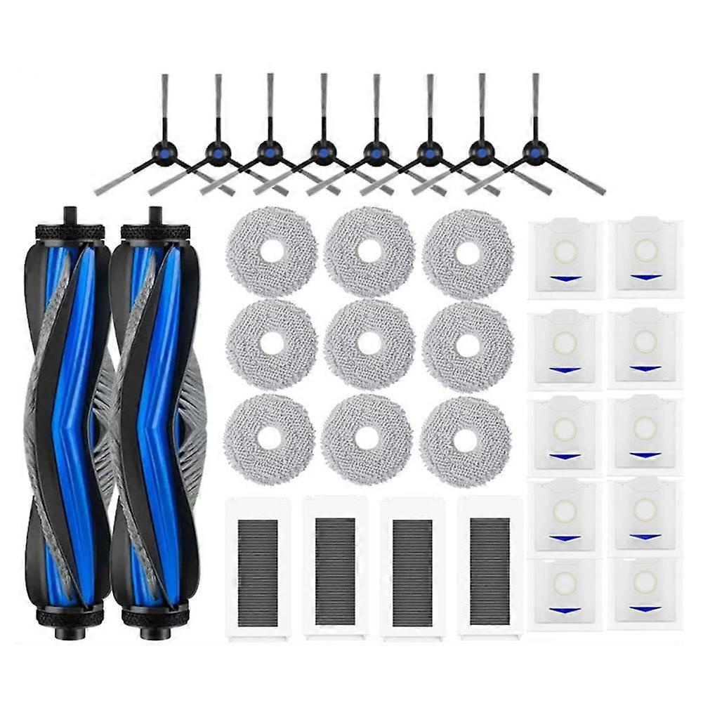 Ersatzteile Für Den Ecovacs Debot N30 Omni / N30 Pro Omni Saugroboter: Hauptseitenbürste, Hepa-filter, Wischmopp Und Staubbeutel.