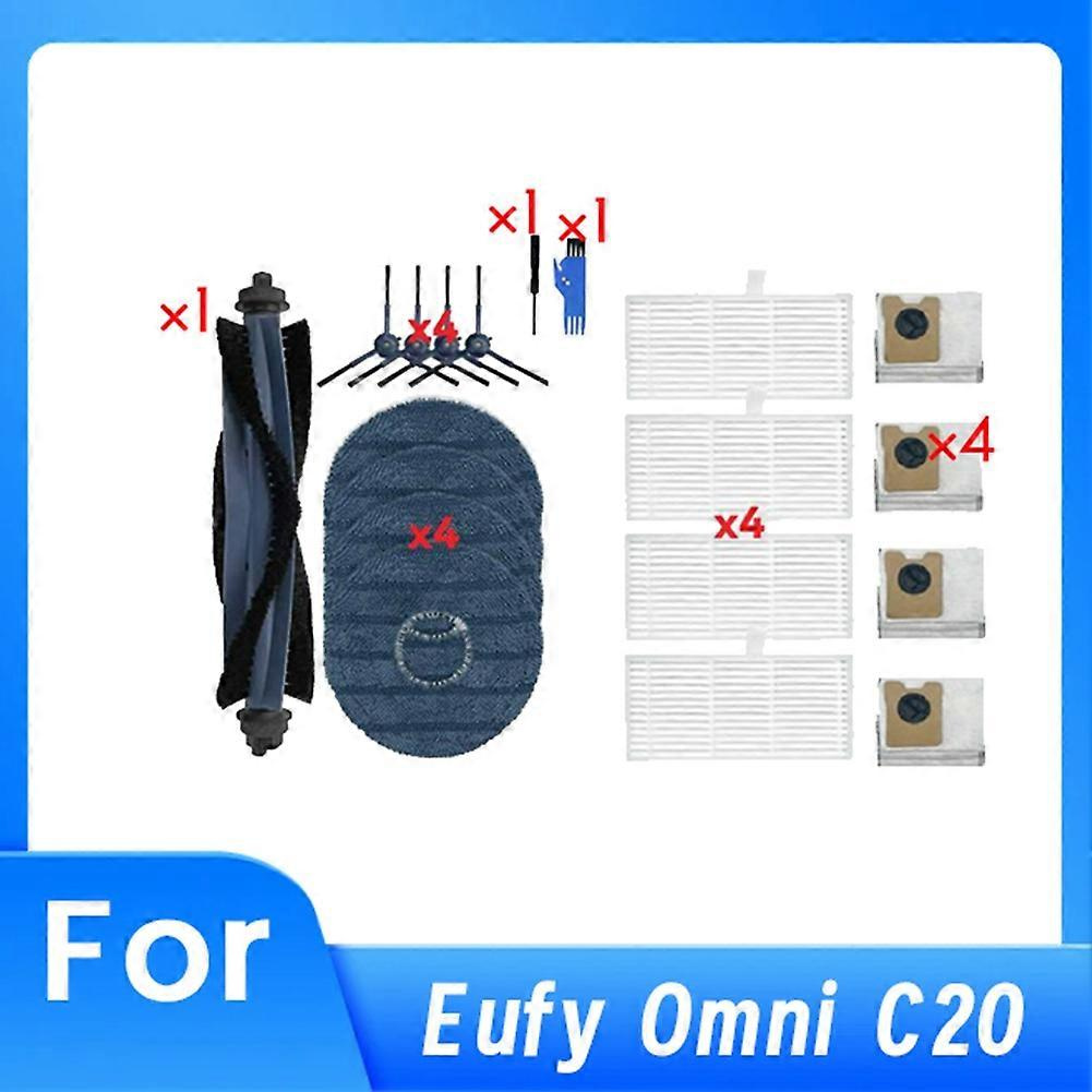 19 Ersatzteile Für Den Eufy Omni C20 Staubsauger: Hauptbürste, Hepa-filter, Reinigungstücher Usw.