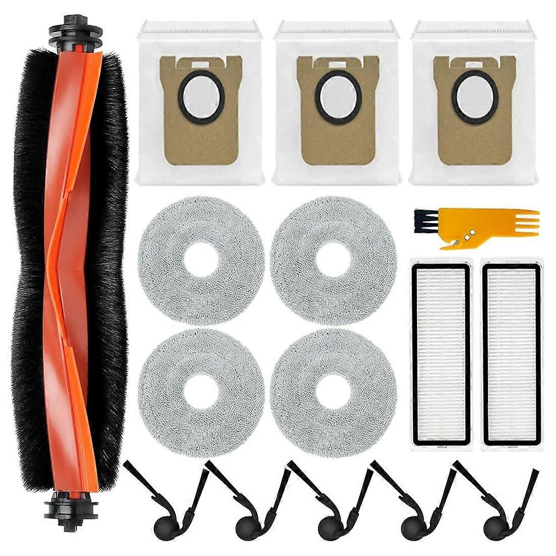 16 Zubehörteile Für Den Xiaomi 5/5 Pro Saugroboter: Hauptbürste, Filter, Staubbeutel Und Reinigungstücher Inklusive.