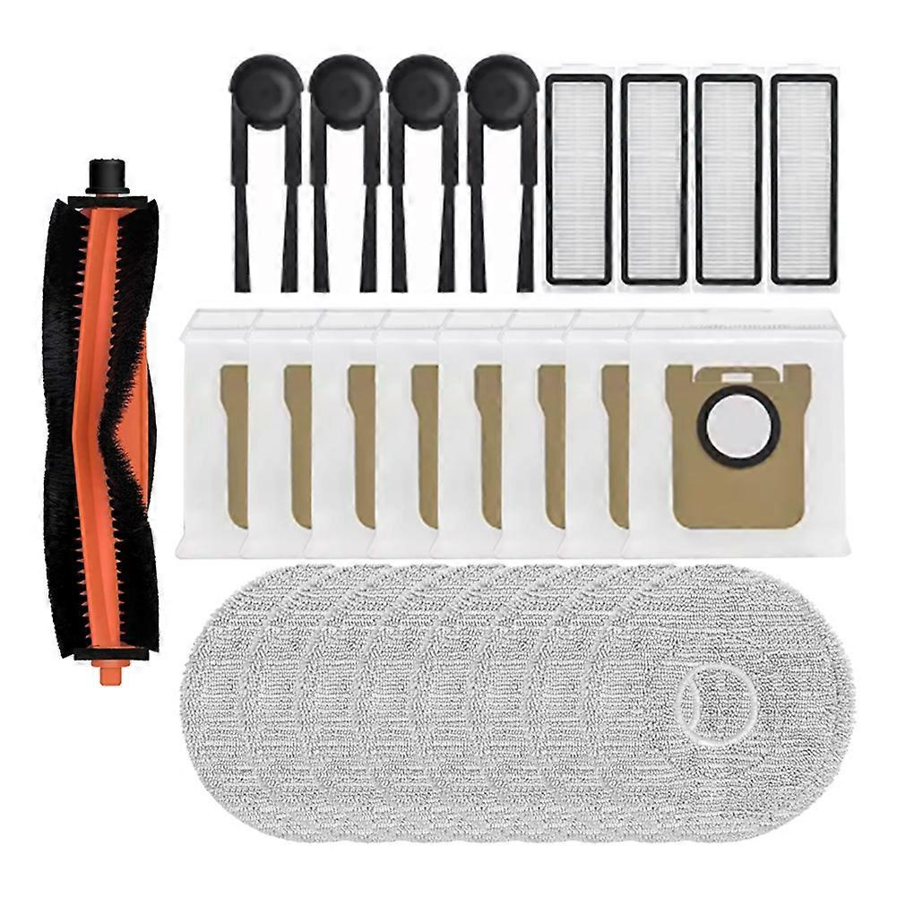 Set Mit 25 Ersatzteilen Für Den Xiaomi Mijia 5c Ov42cn Saugroboter: Hauptbürste, Seitenbürste, Hepa-filter, Reinigungstuch Und Staubbeutel.