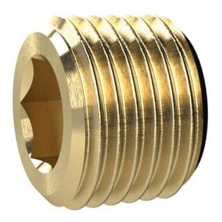 Riegler Verschlussschraube, Innensechskant, ohne Bund, R 3/8, MS