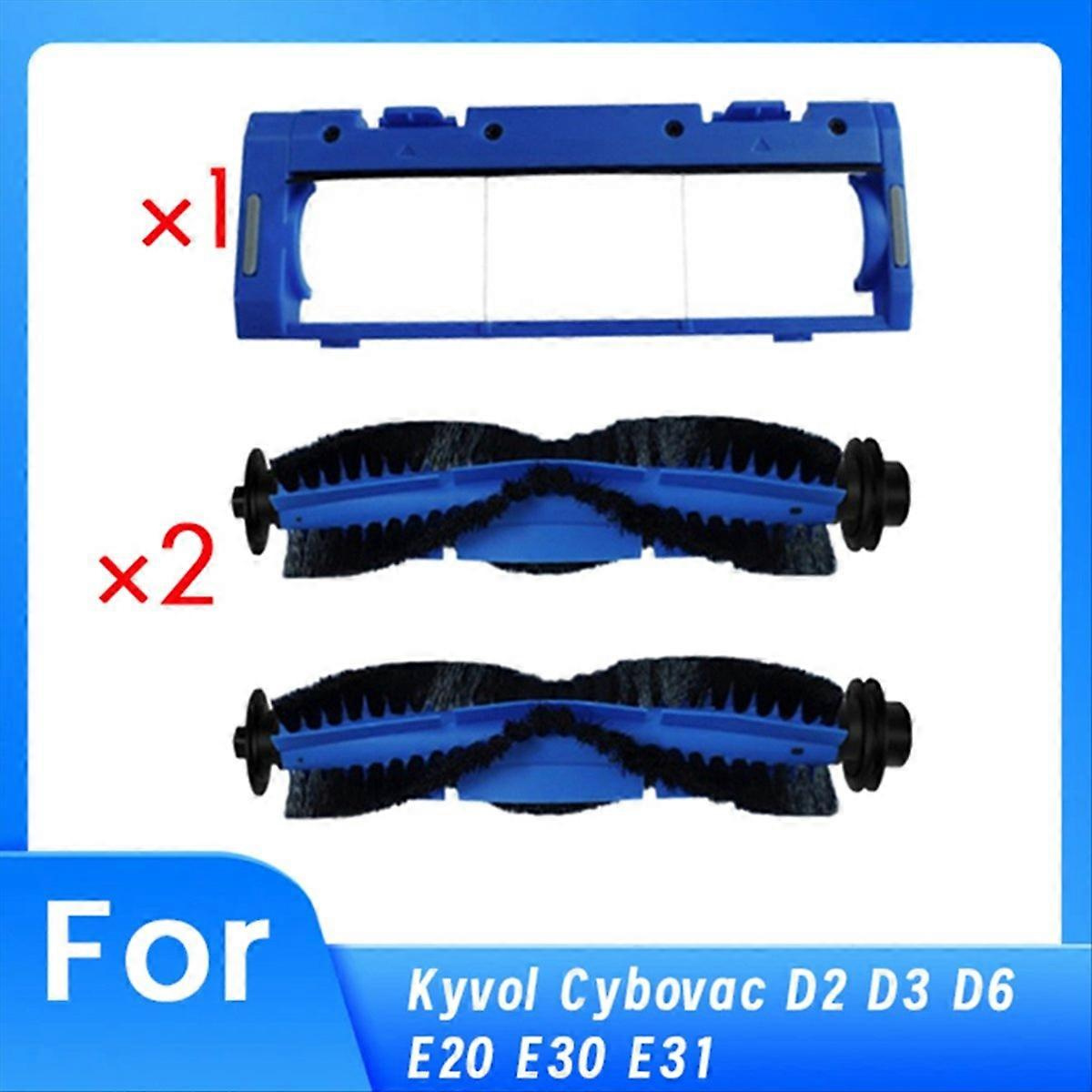 Set Mit 2 Hauptbürsten Und 1 Schutzabdeckung Für Kyvol Cybovac D2 D3 D6 E20 E30 E31 Saugroboter
