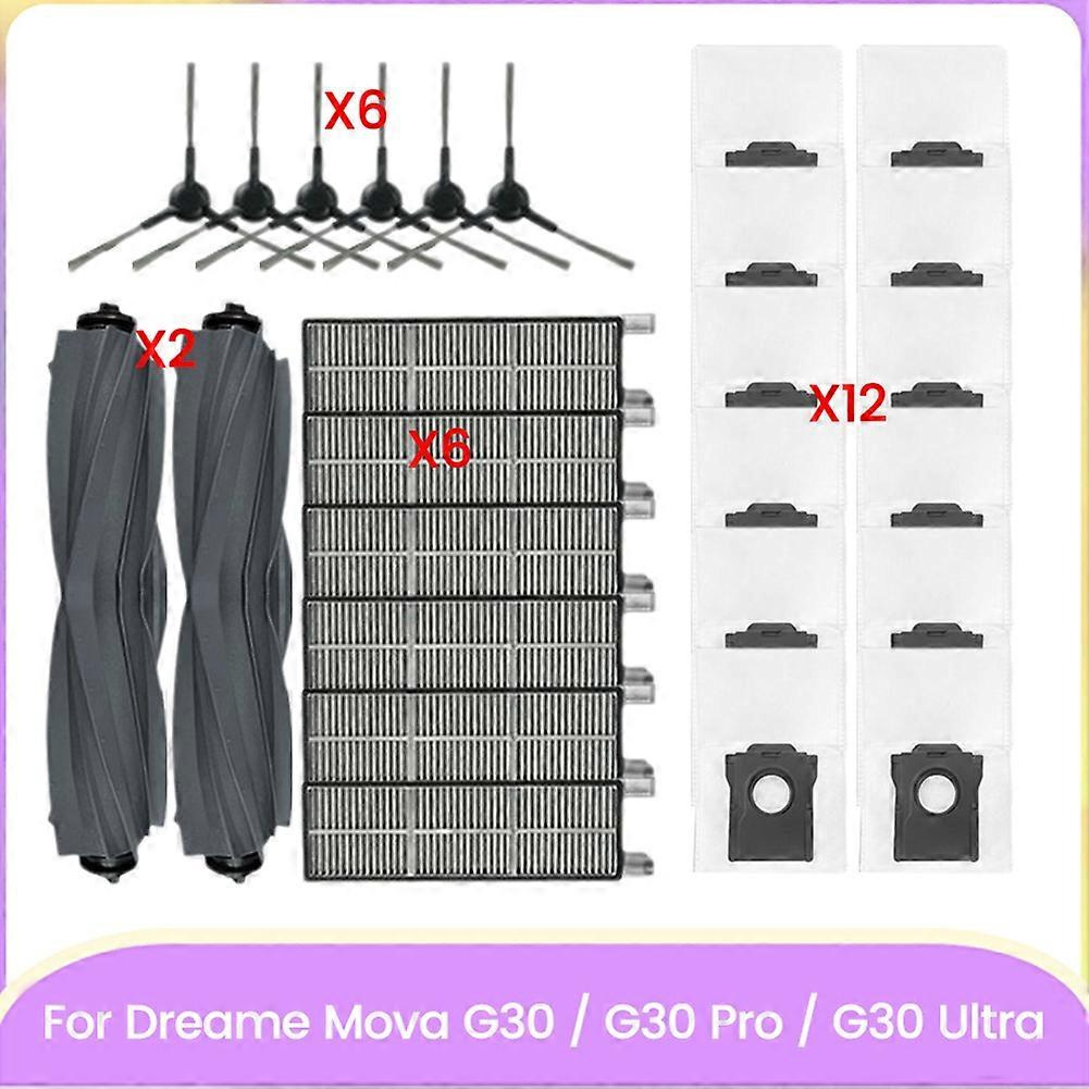Ersatzteile Für Dreame Mova G30/g30 Pro/g30 Ultra Staubsauger: Hauptseitenbürste, Hepa-filter, Staubbeutel, Effiziente Reinigung