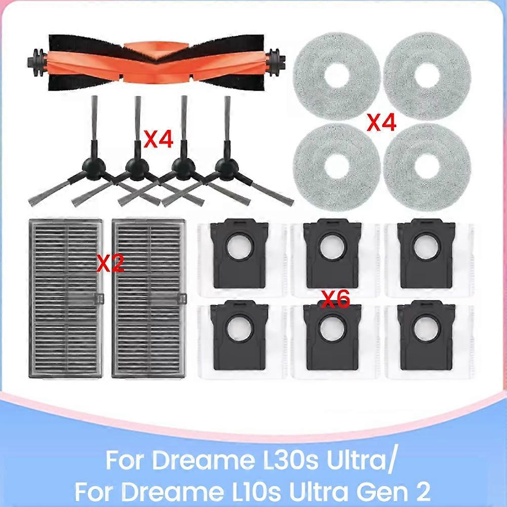 Bürste, Filter, Reinigungstuch Und Staubbeutel Für Dreame L10s Ultra Gen 2 Und Dreame L30s Ultra Staubsauger – Ersatzteile