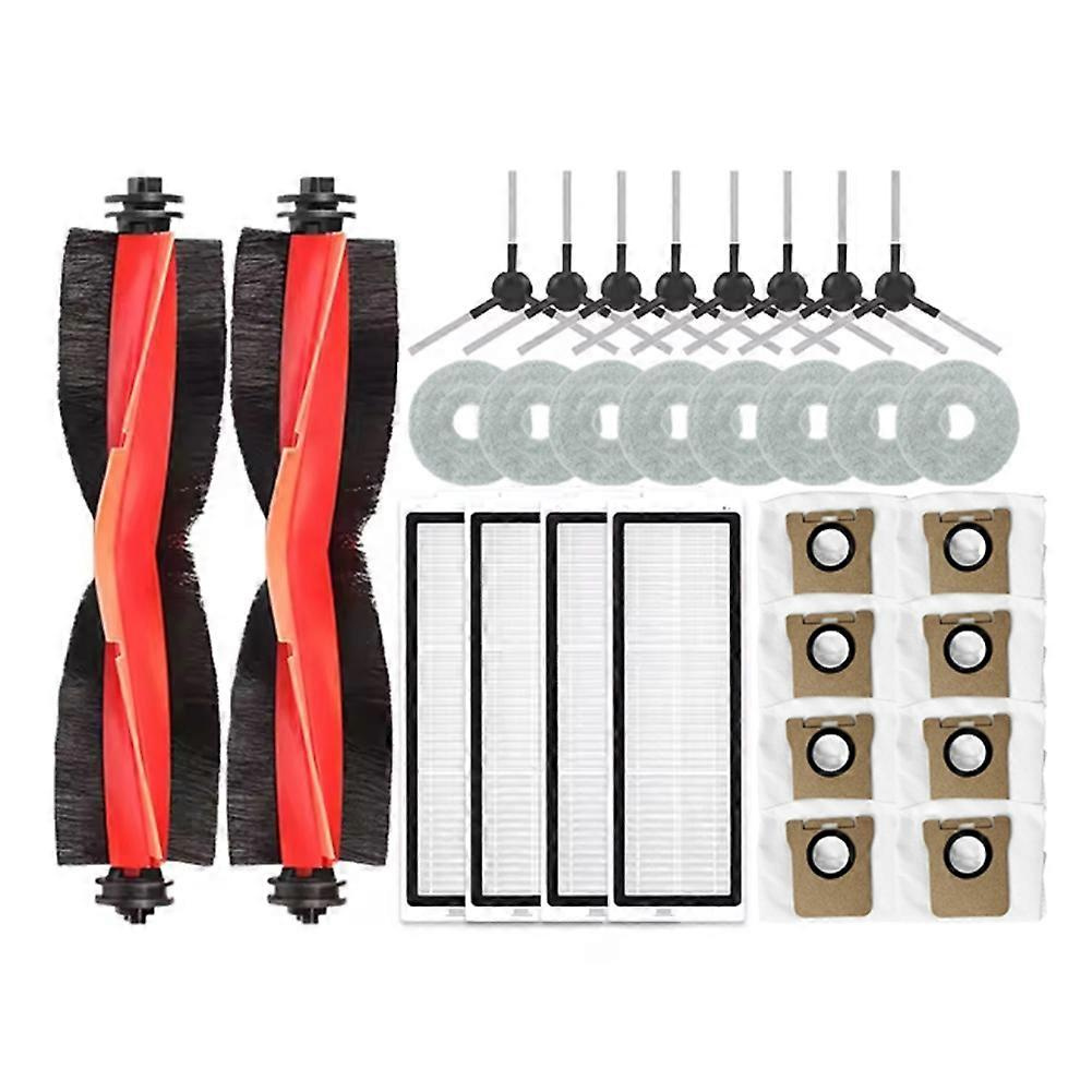 30-teiliges Set Für Xiaomi X20 Max / X20 Pro / D109gl / D102gl Staubsauger: Bürste, Filter, Wischtuch Und Staubbeutel.