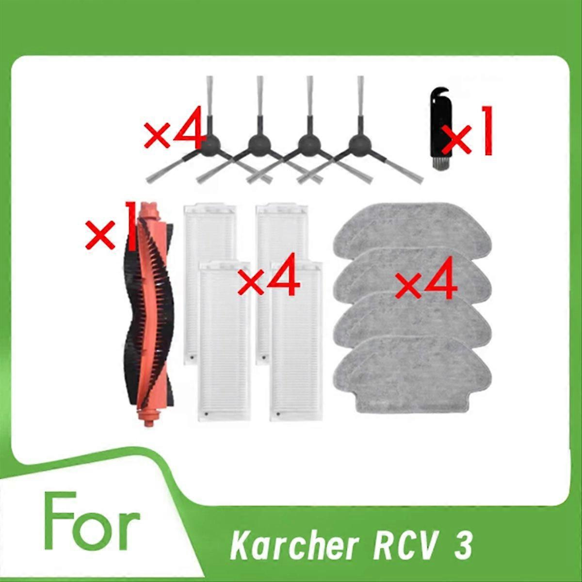 14 Zubehörteile Für Den Kärcher Rcv 3 Staubsauger: Hauptbürste, Reinigungsfilter, Ultra-beständiges Zubehör.