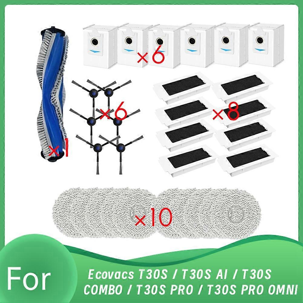 31 Ersatzteile Für Ecovacs T30s / T30s Ai / T30s Combo / T30s Pro / T30s Pro Omni Saugroboter