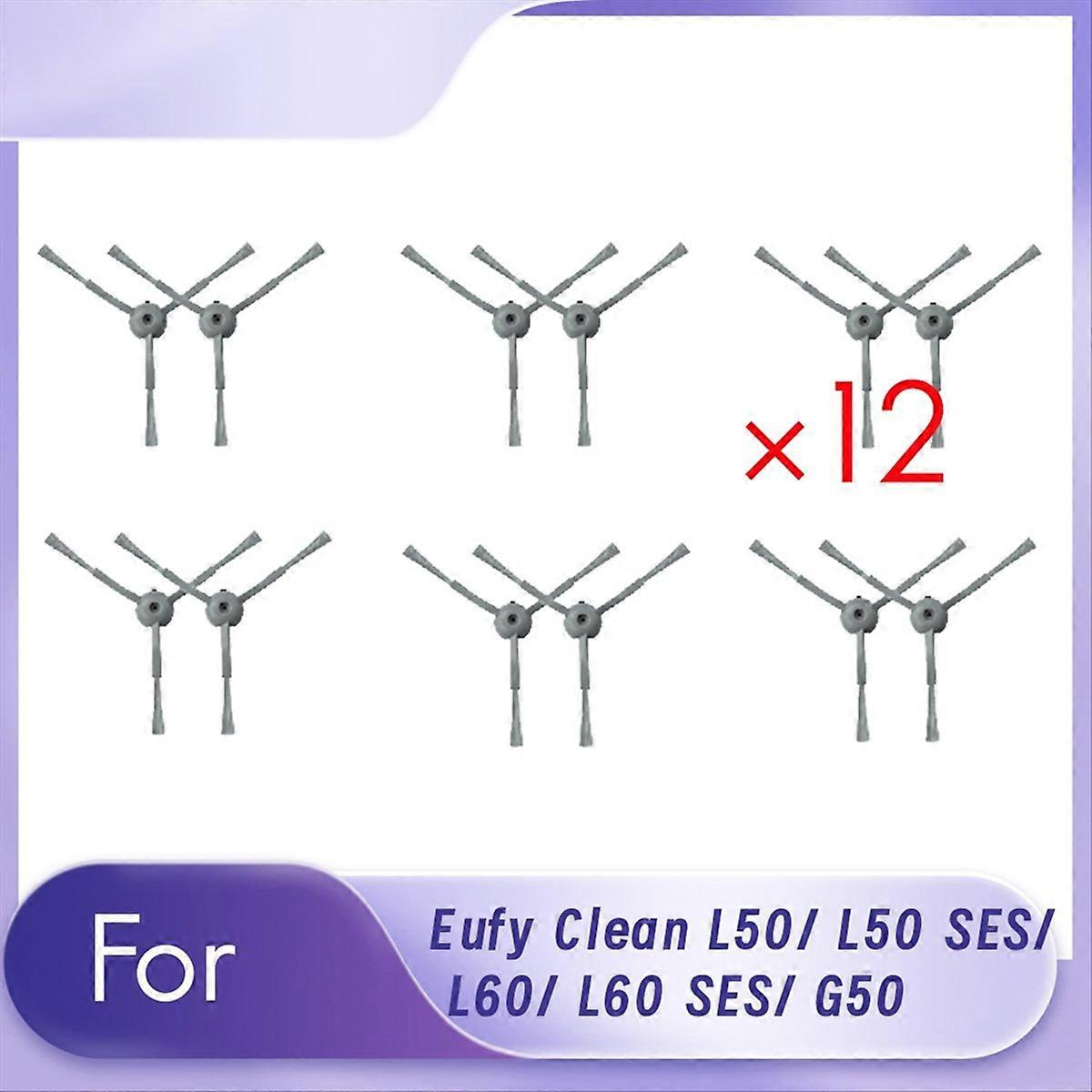 Packung Mit 12 Ersatzseitenbürsten Für Eufy Clean L50/l50 Ses/l60/l60 Ses/g50 Staubsauger