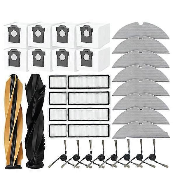 34-teiliges Set Für Dreame D20 Pro / D20 Pro Plus / Rld43sa / Rld43s Staubsauger: Hauptbürste, Filter Und Staubbeutel.